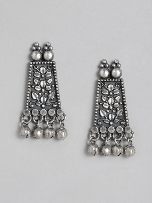 EL REGALO Silver-Toned & Grey Antique Studs Earrings - for Women and Girls
Style ID: 16287426
