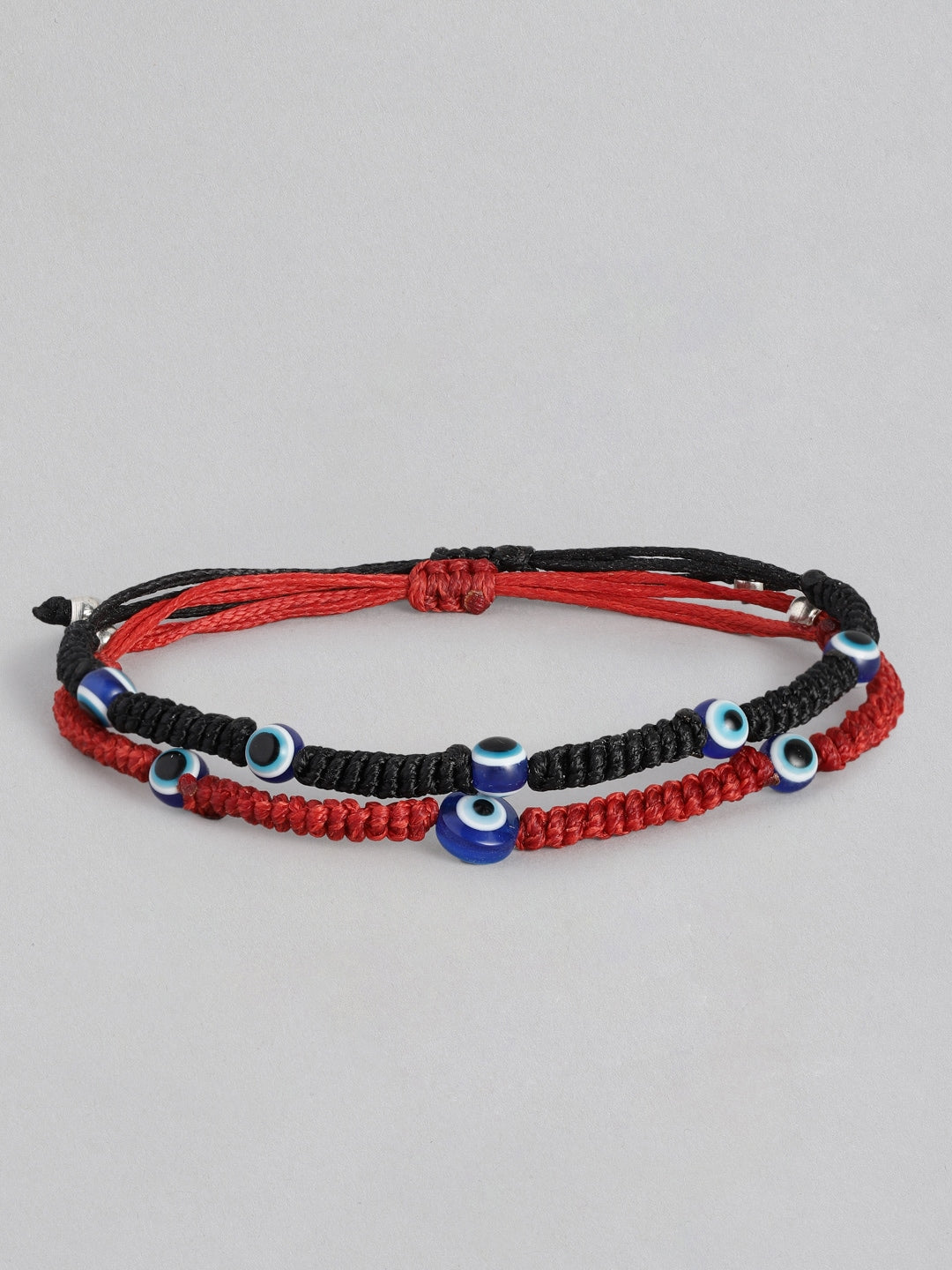 EL REGALO Unisex Pack of 2 Black & Red Charm Bracelet - for Adults-Unisex
Style ID: 16310070