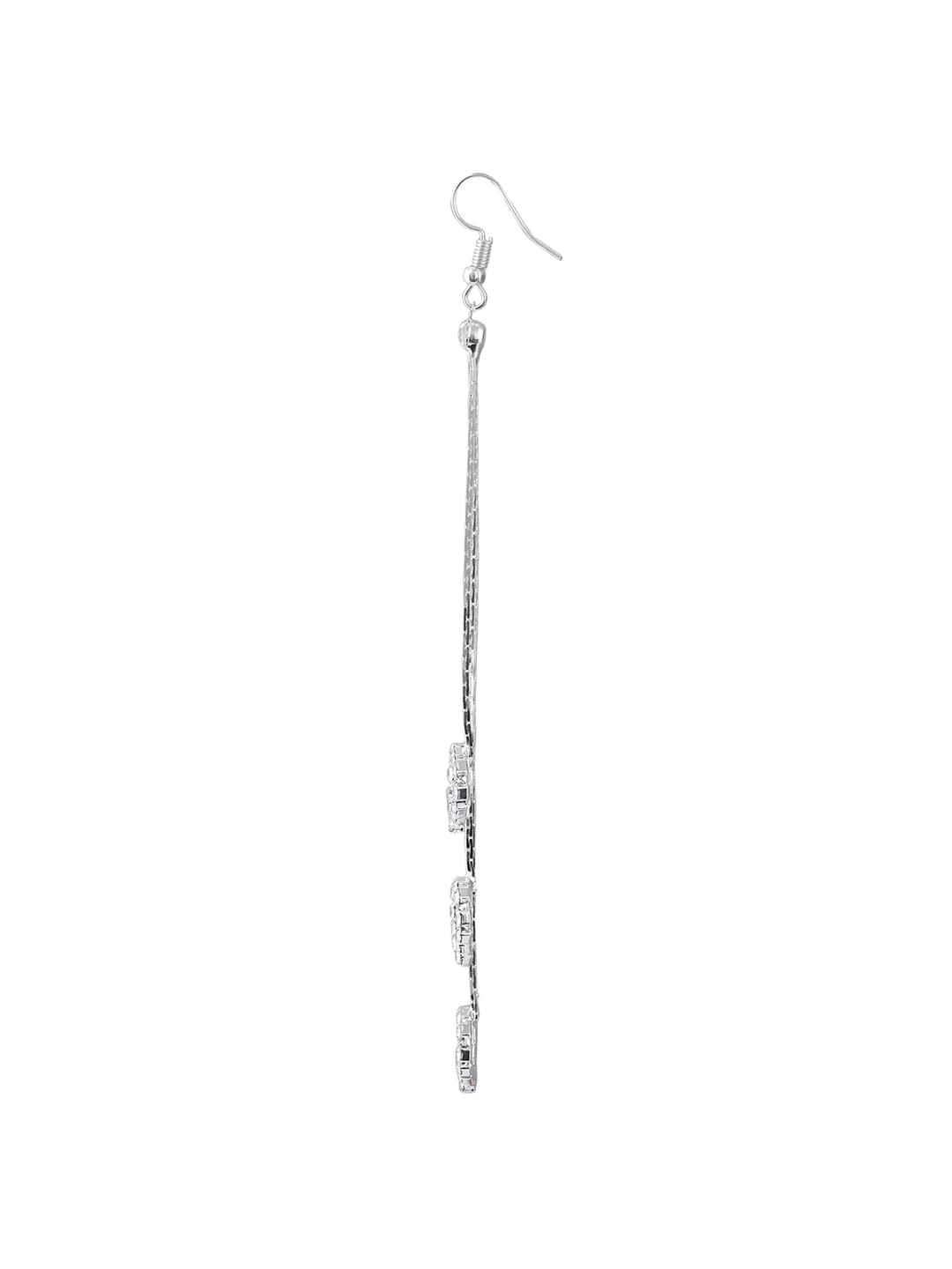 EL REGALO Silver-Toned Contemporary Drop Earrings - for Women and Girls
Style ID: 17227298