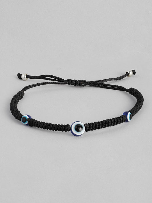EL REGALO Unisex Black Handcrafted Evil Eye Beaded Charm Bracelet - for Adults-Unisex
Style ID: 16186554