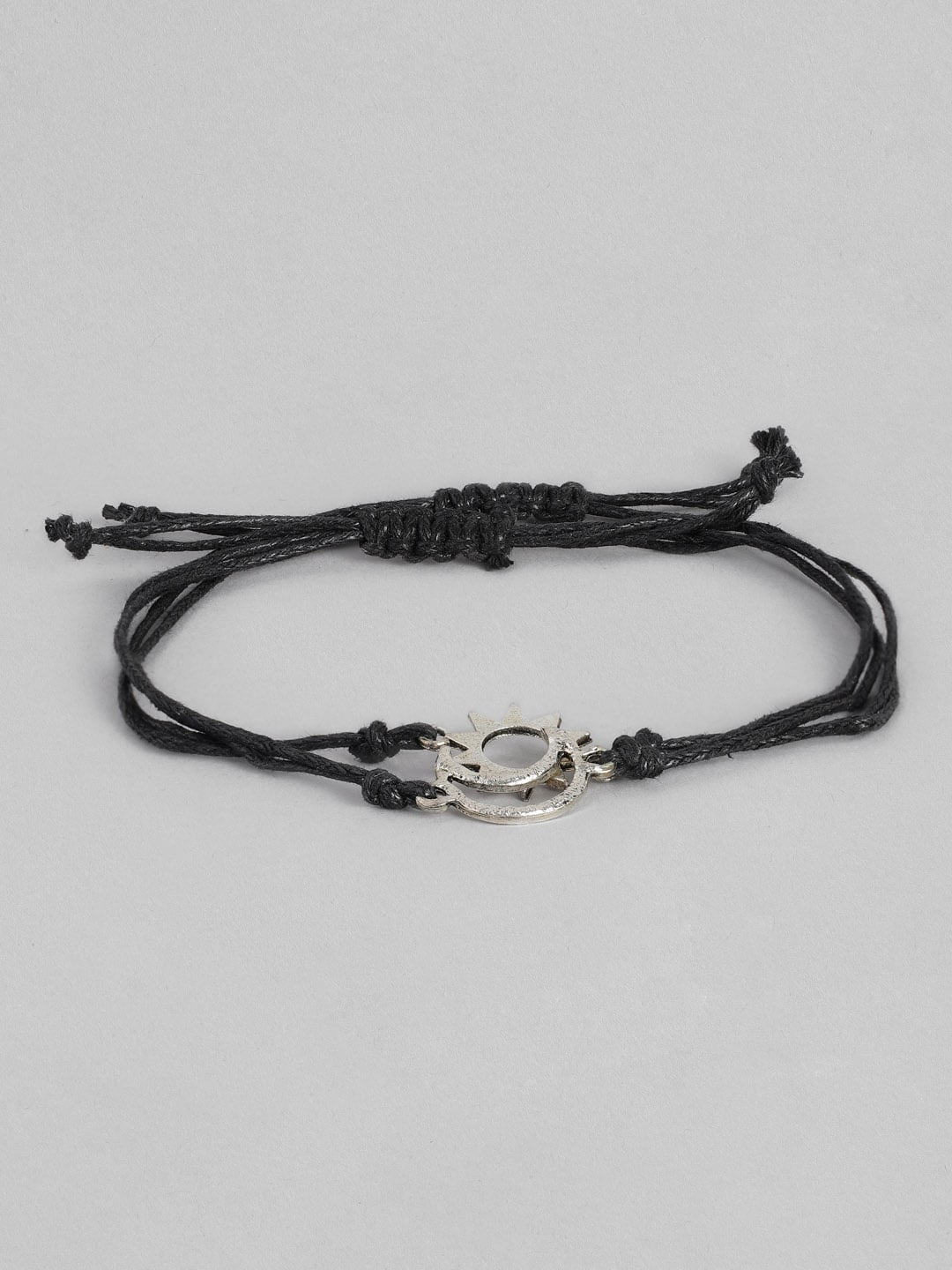 EL REGALO Unisex Pack of 2 Black & Silver-Toned Charm Bracelet - for Adults-Unisex
Style ID: 16310088