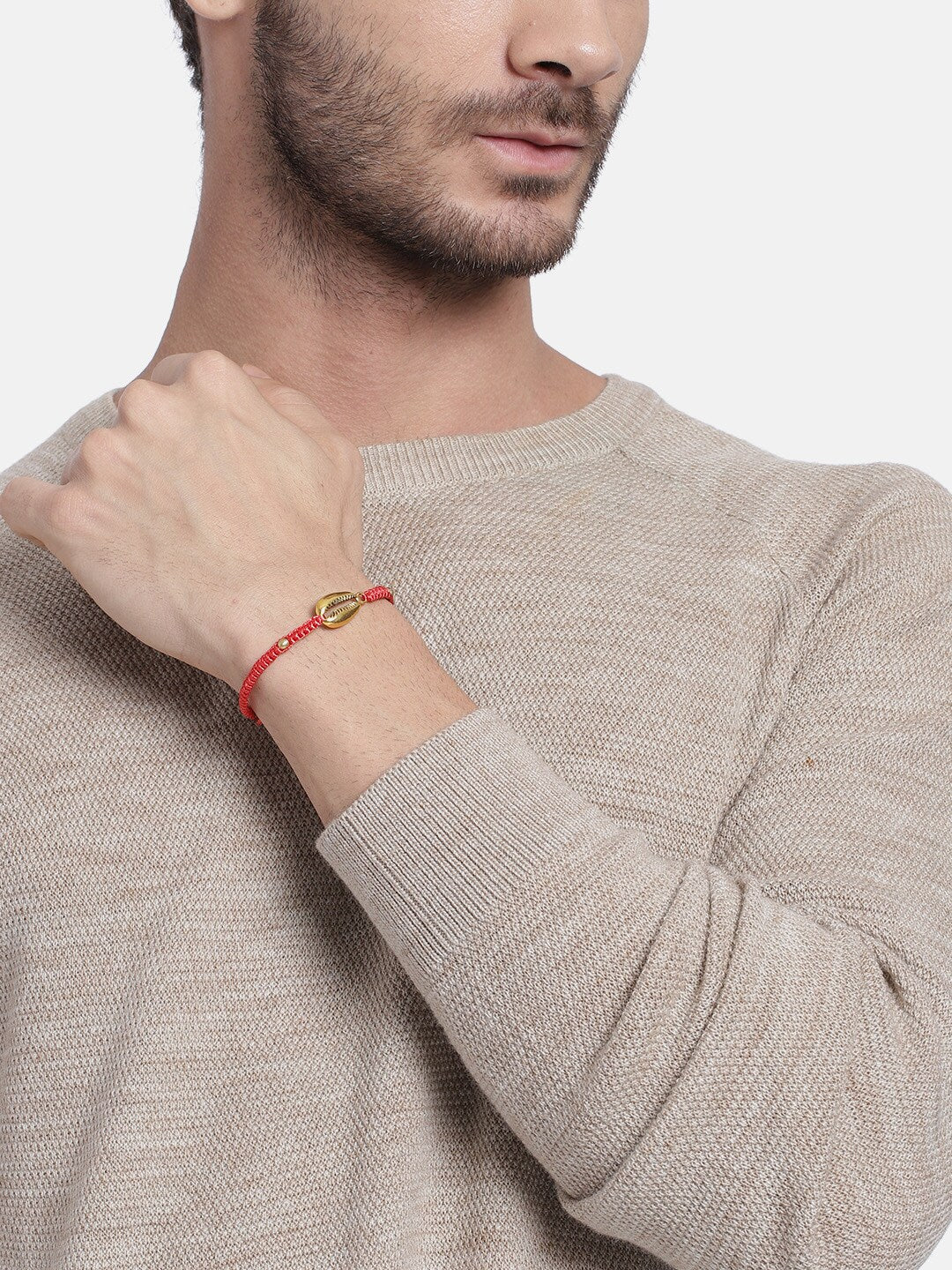 EL REGALO Unisex Gold-Toned & Red Charm Bracelet - for Adults-Unisex
Style ID: 16310038