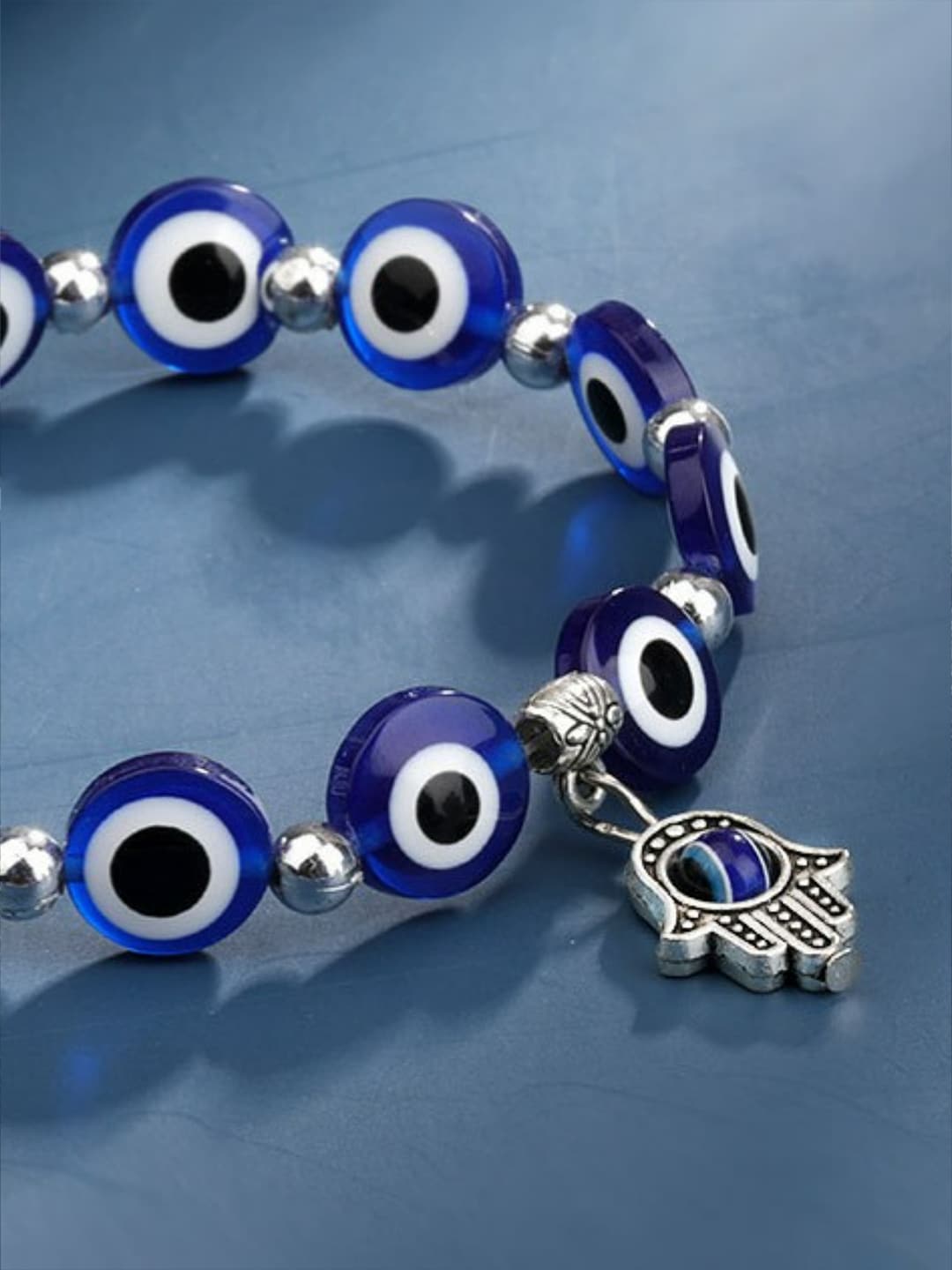 EL REGALO Unisex 2 Blue & White Charm Evil Eyed Bracelet - for Adults-Unisex
Style ID: 17024944