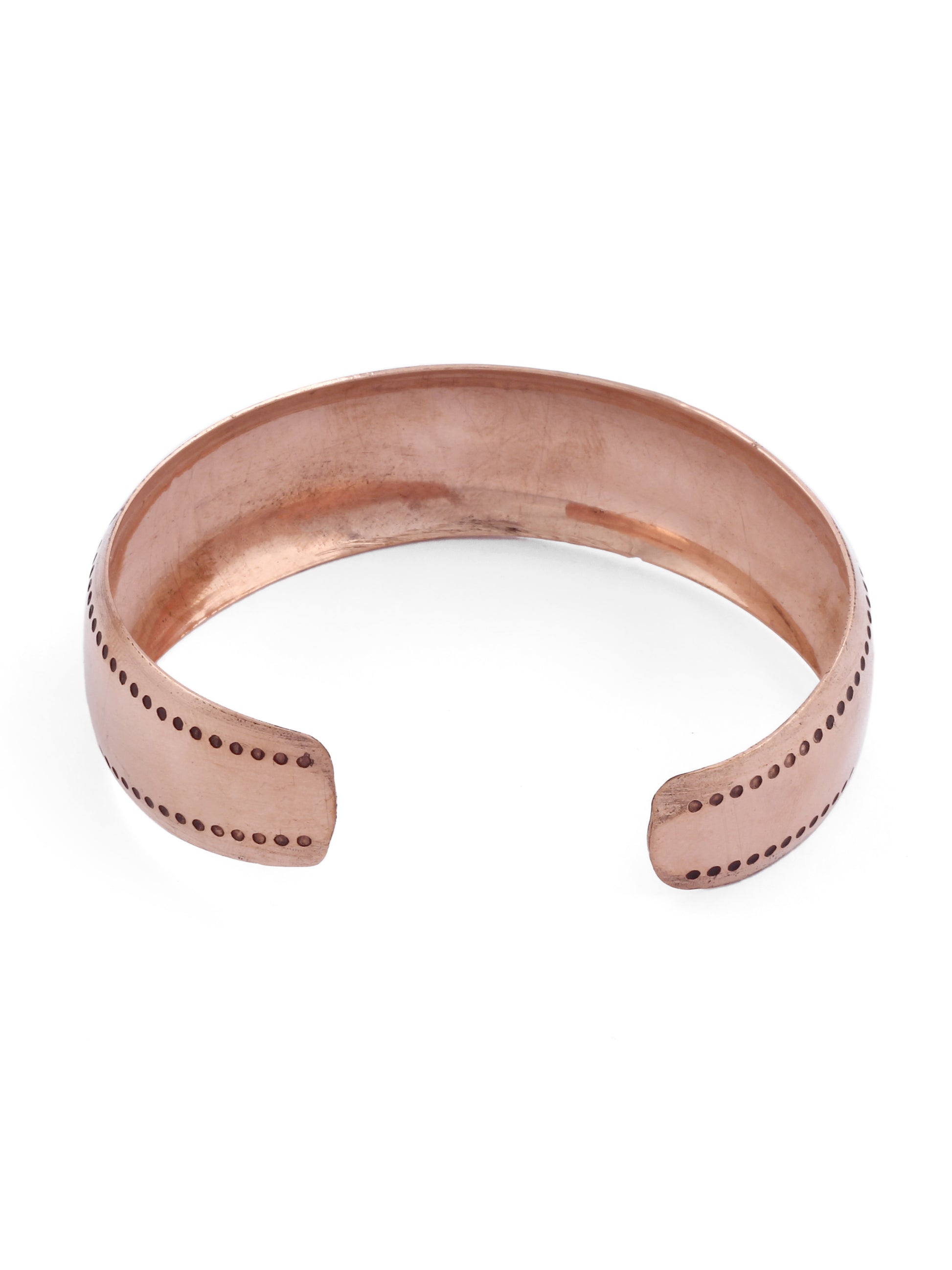 Unisex Copper and Argentium Silver Stripe Cuff Bracelet