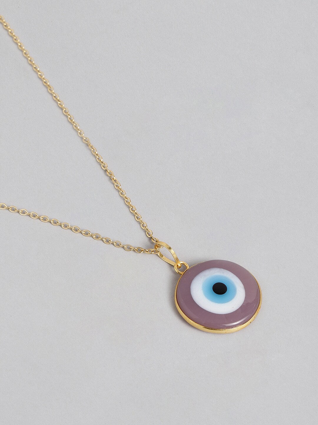 EL REGALO Purple & Gold-Toned Evil Eye Bohemian Link Necklace - for Women and Girls
Style ID: 16216016