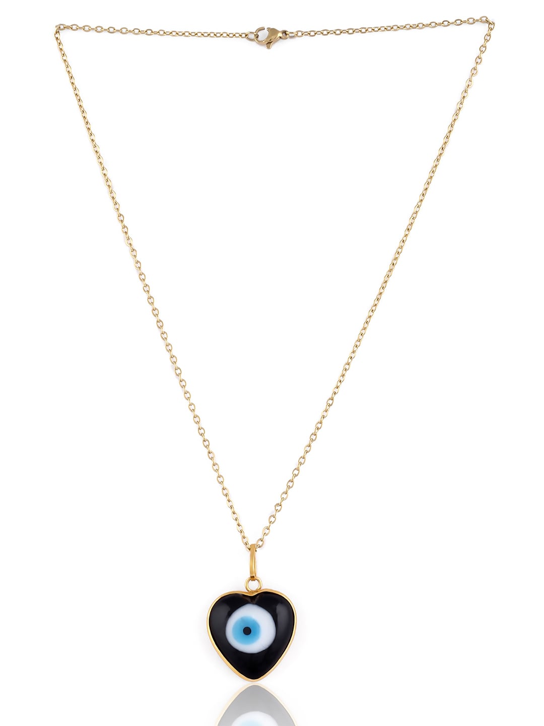 EL REGALO Purple & White Brass Evil Eye Heart Necklace - for Women and Girls
Style ID: 17206390