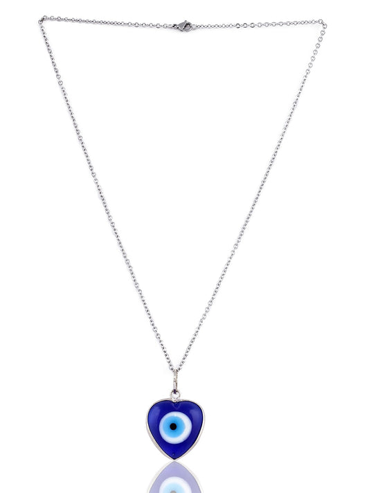 EL REGALO Women Blue Silver-Plated Evil Eye Pendent Necklace - for Women and Girls
Style ID: 17206372