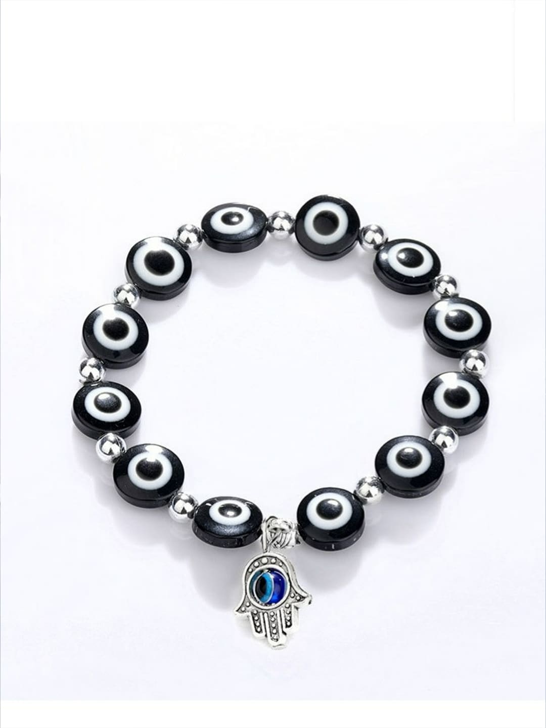 EL REGALO Unisex 2 Blue & White Charm Evil Eyed Bracelet - for Adults-Unisex
Style ID: 17024944