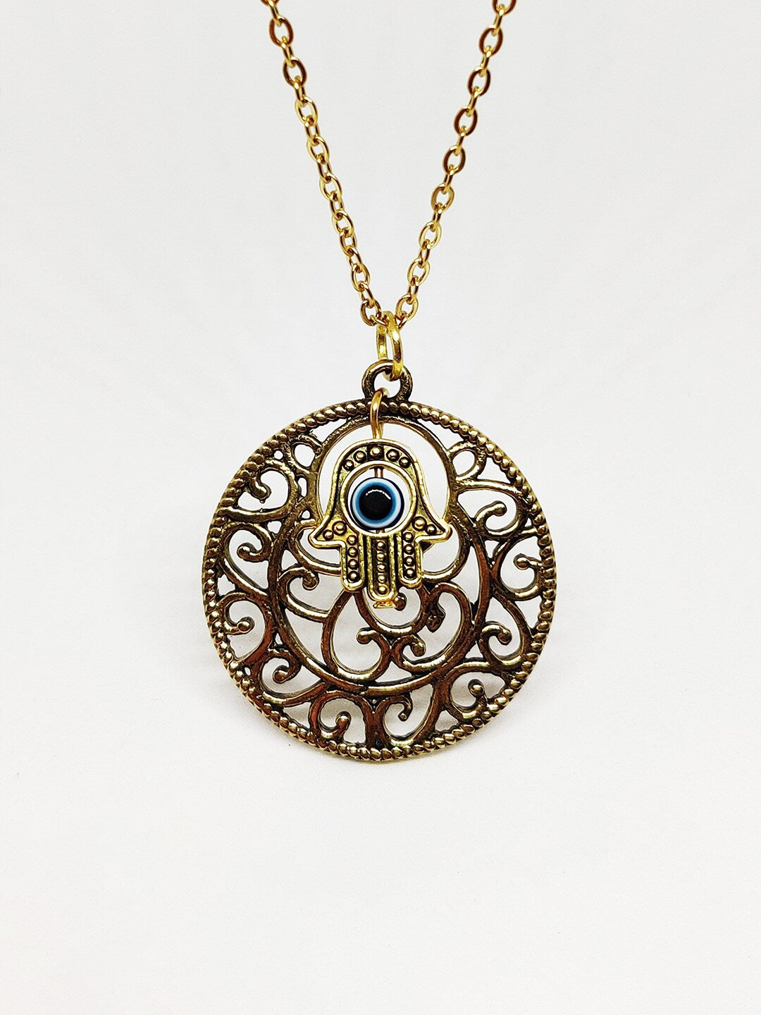 EL REGALO Women Gold Toned & Blue Bohemian Necklace - for Women and Girls
Style ID: 16926706