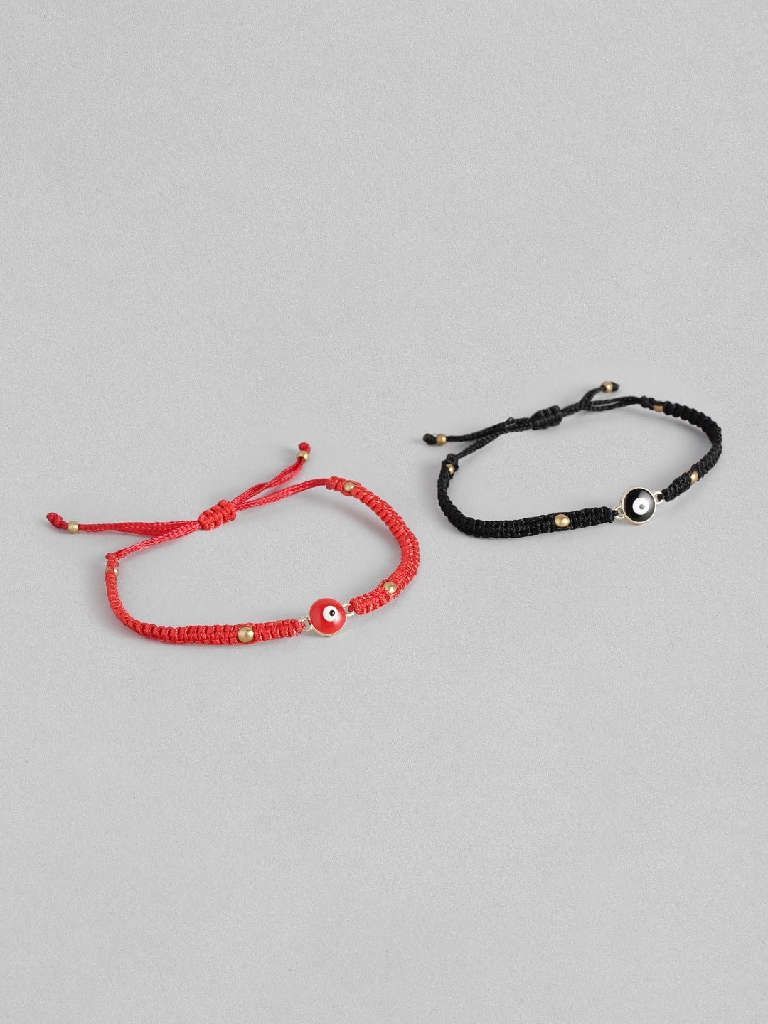 EL REGALO Unisex Pack f 2 Black & Red Charm Bracelet - for Adults-Unisex
Style ID: 16310030