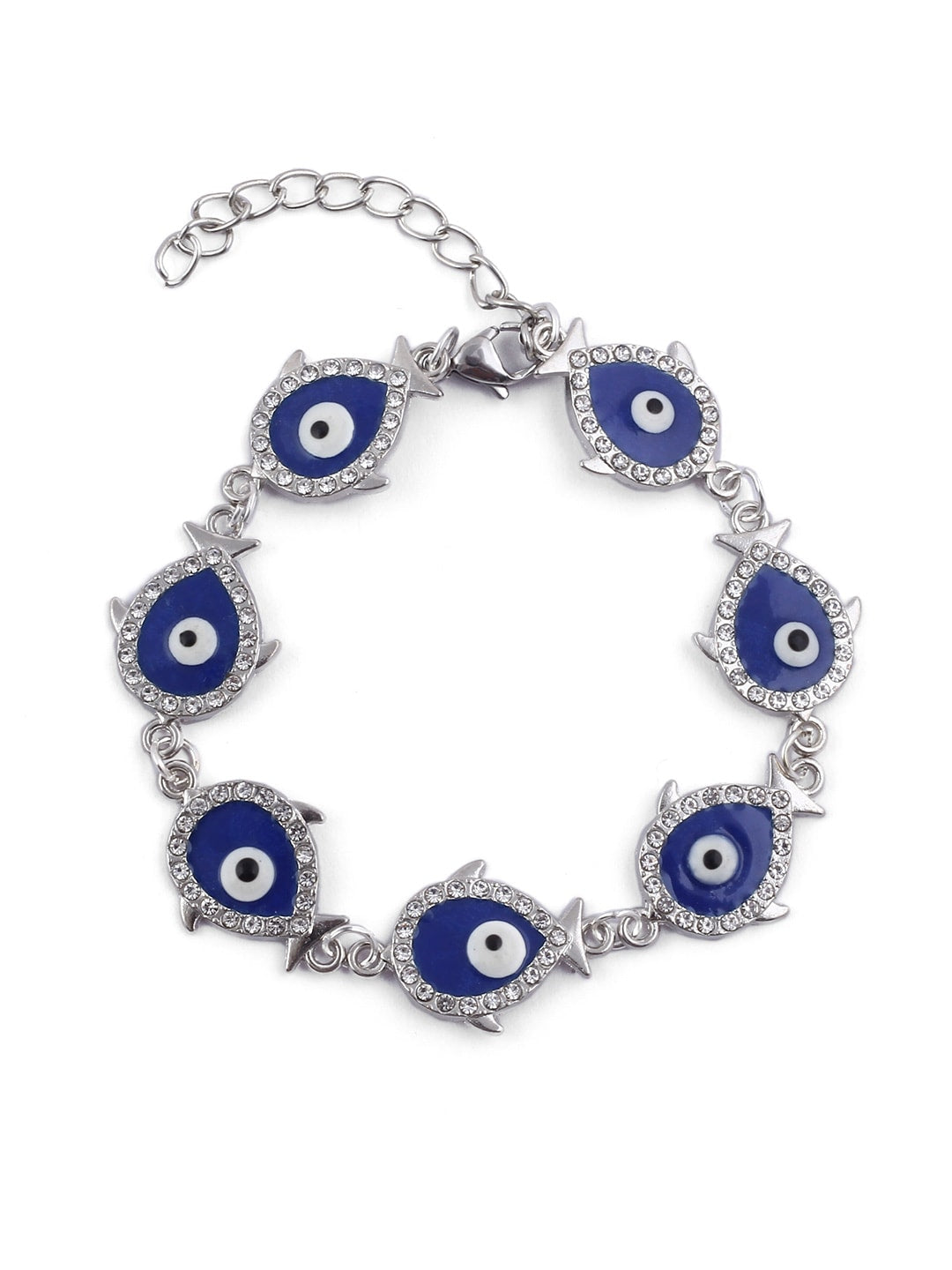 EL REGALO Women Blue & White Handcrafted Evil Eye Charm Bracelet - for Women and Girls
Style ID: 17147898