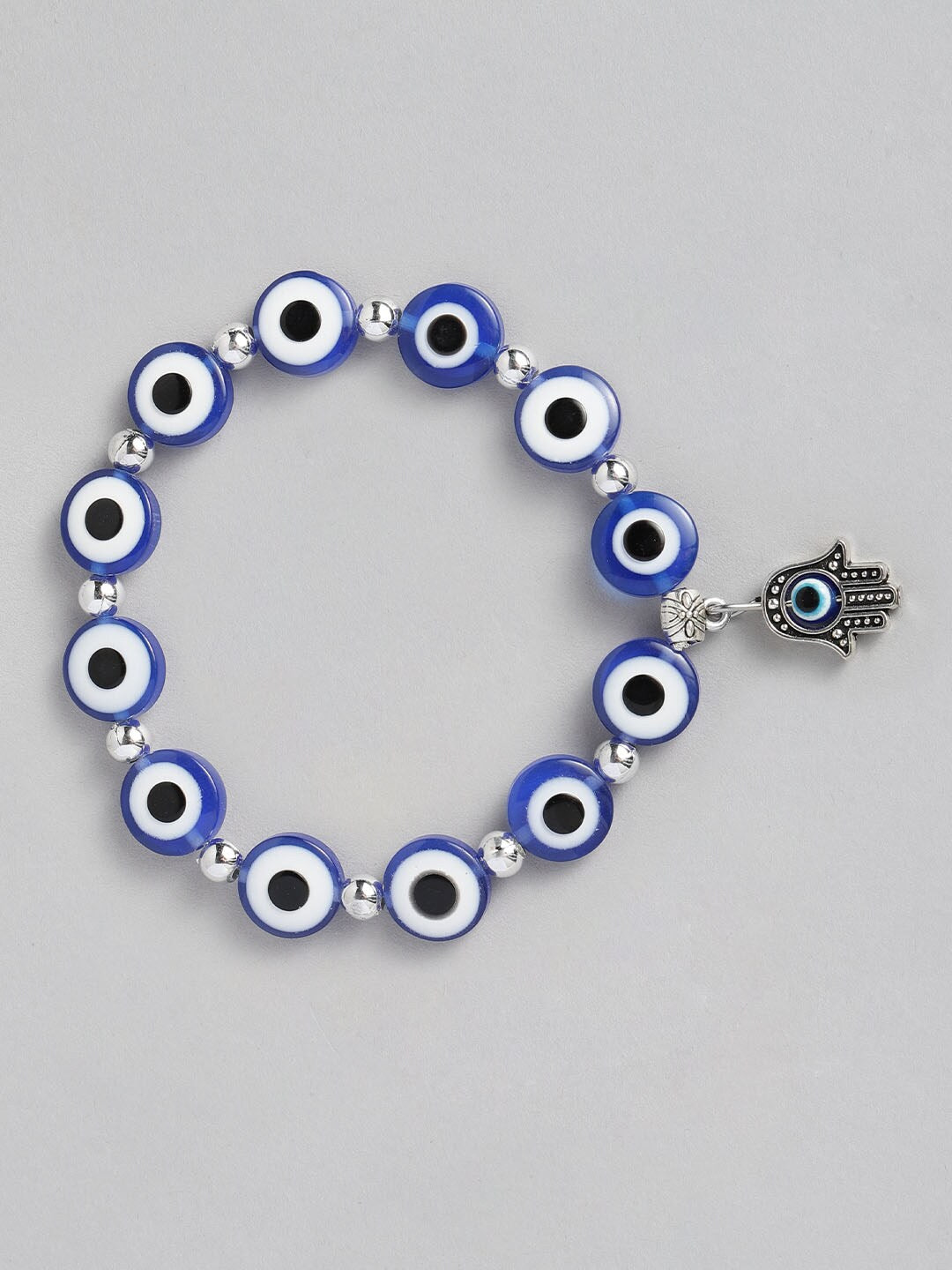 EL REGALO Unisex Blue & Silver-Toned Charm Bracelet - for Adults-Unisex
Style ID: 16310066