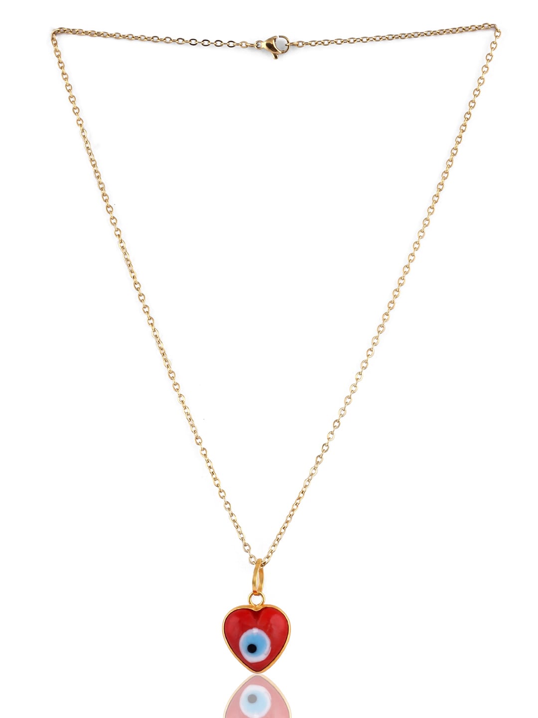 EL REGALO Red & White Brass Evil Eye Necklace - for Women and Girls
Style ID: 17206394