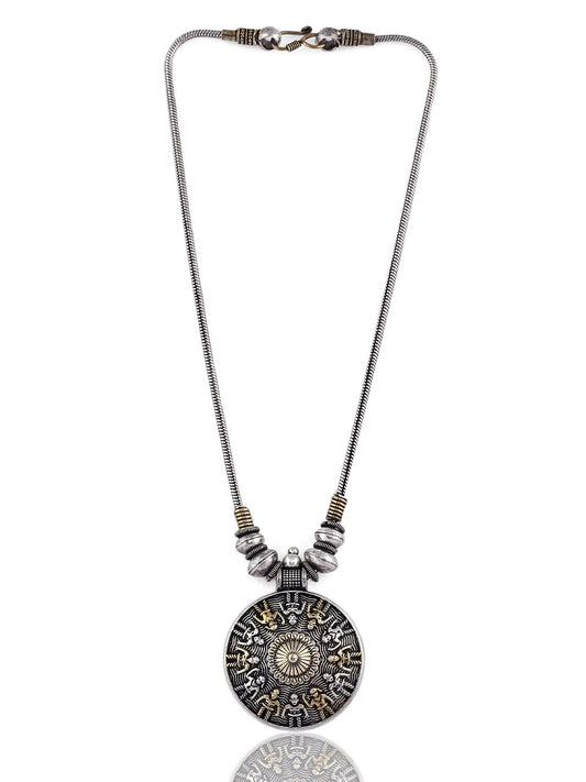 EL REGALO Silver-Toned Brass Handcrafted Necklace - for Women and Girls
Style ID: 17206368