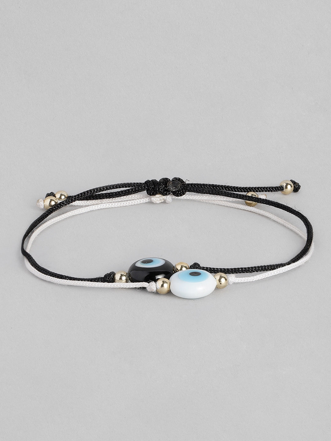 EL REGALO Unisex Pack of 2 White & Black Charm Bracelet - for Adults-Unisex
Style ID: 16310062