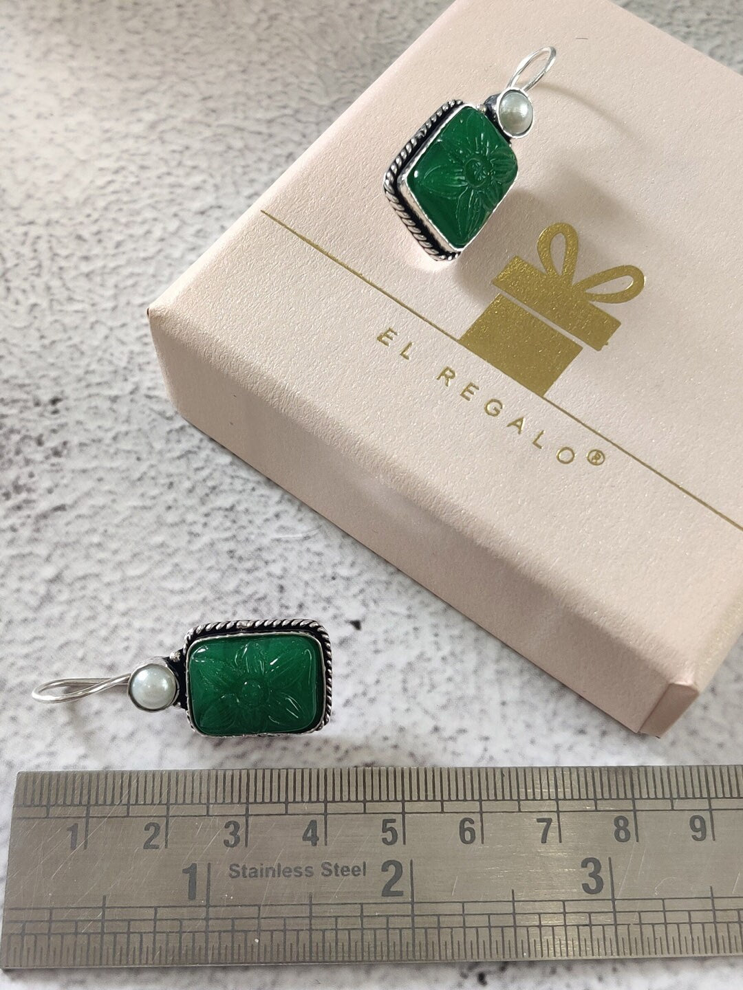 EL REGALO Green Geometric Drop Earrings - for Women and Girls
Style ID: 16851570