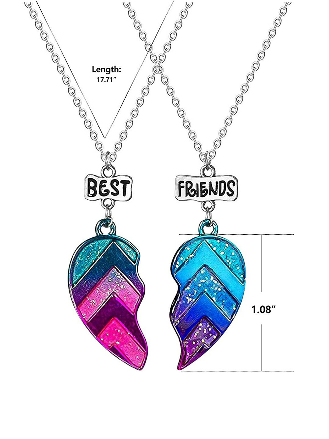 EL REGALO Unisex Purple & Blue Necklace - for Adults-Unisex
Style ID: 17047672