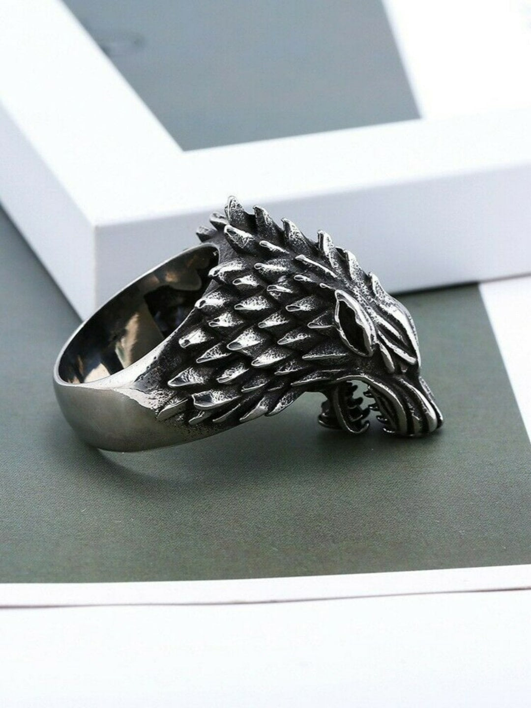 EL REGALO Men German Silver Game Of Thrones Finger Ring - for Men
Style ID: 16991102