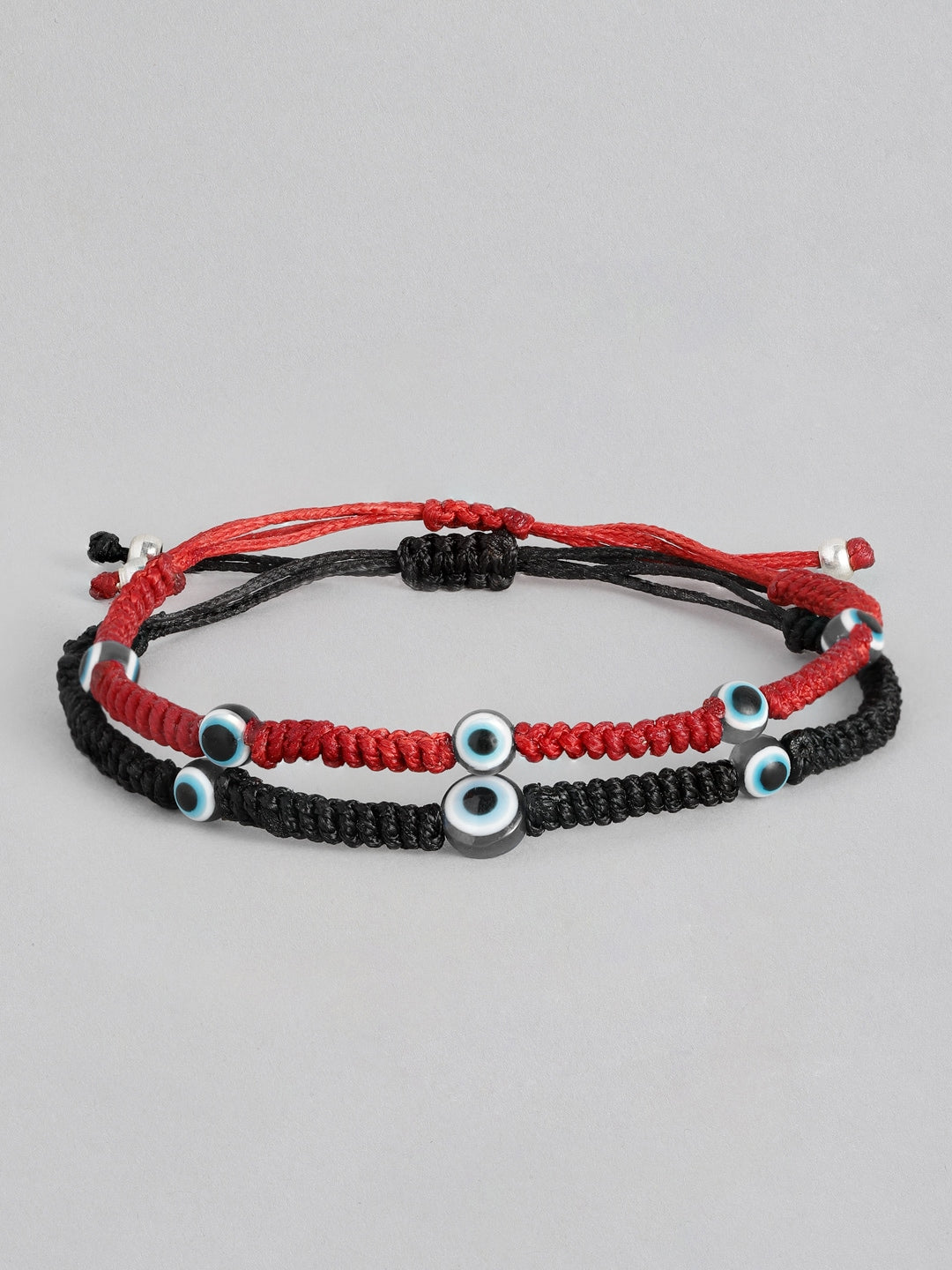 EL REGALO Unisex Pack of 2 Black & Red Charm Bracelet - for Adults-Unisex
Style ID: 16310084