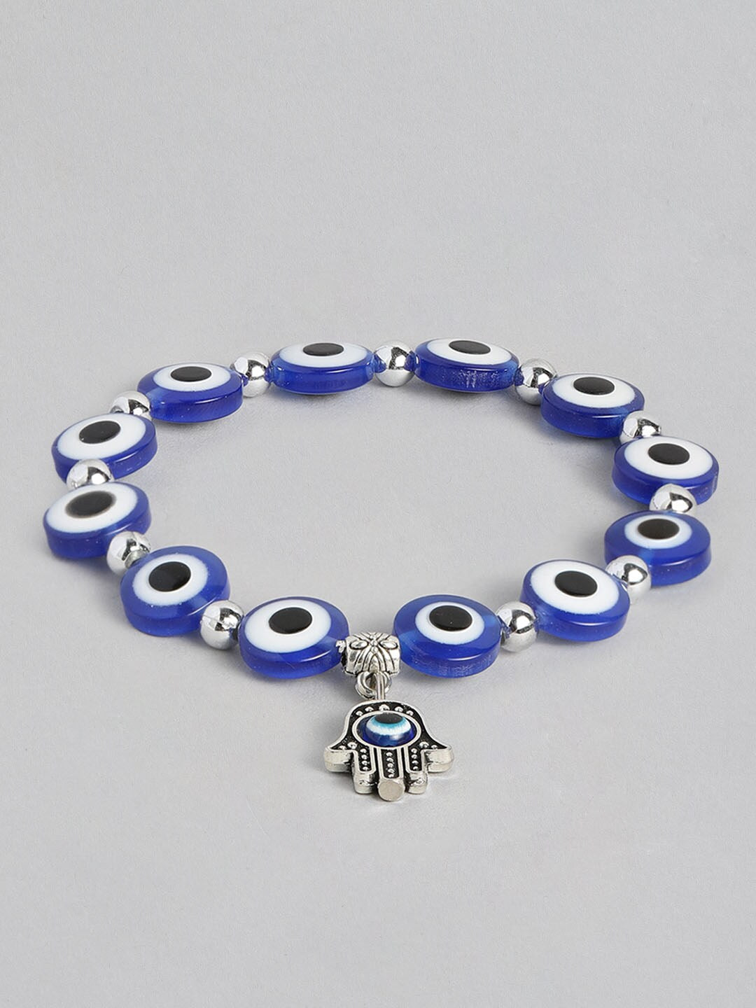 EL REGALO Unisex Blue & Silver-Toned Charm Bracelet - for Adults-Unisex
Style ID: 16310066