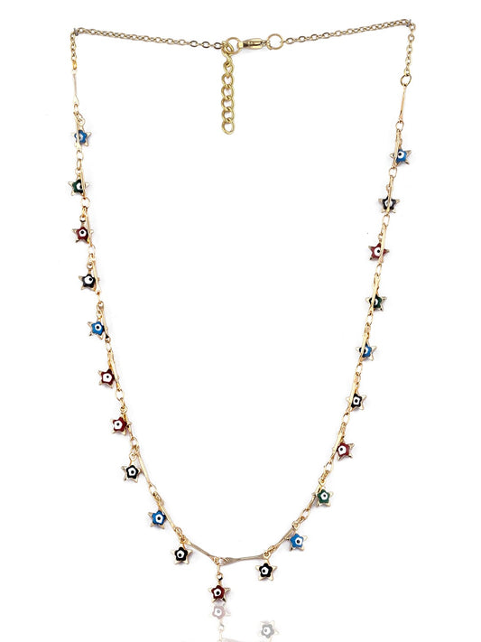 EL REGALO Women Gold-Toned & White Evil Eye Necklace - for Women and Girls
Style ID: 17206370