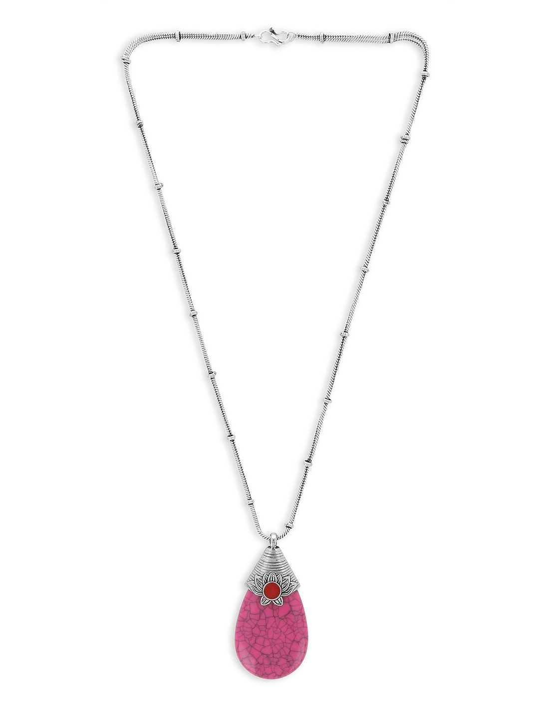 EL REGALO Pink & Silver-Toned Necklace - for Women and Girls
Style ID: 17119282