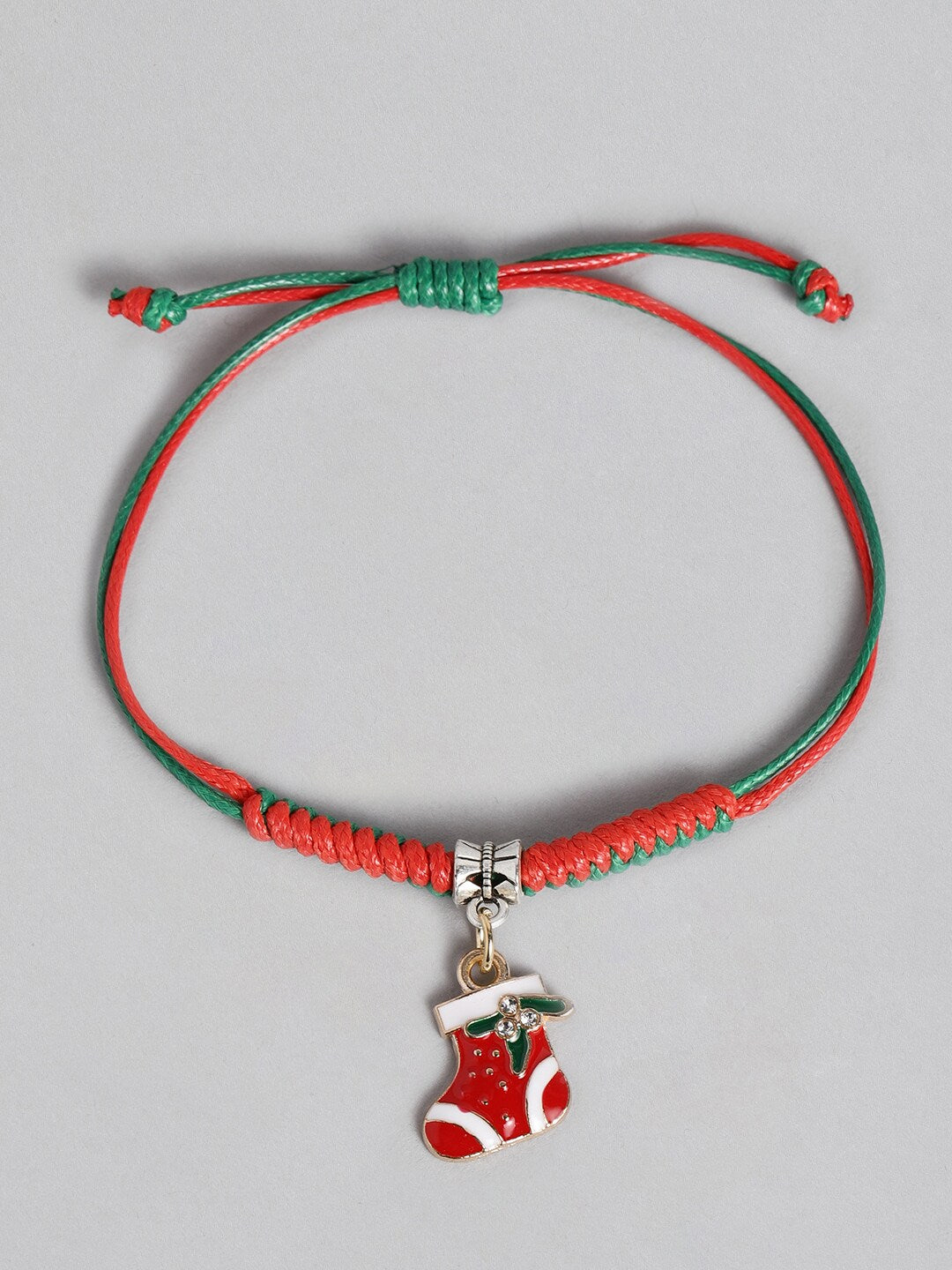 EL REGALO Boys Set of 3 Red & Green Handcrafted Christmas Charm Bracelet - for Kids-Boys
Style ID: 16186536