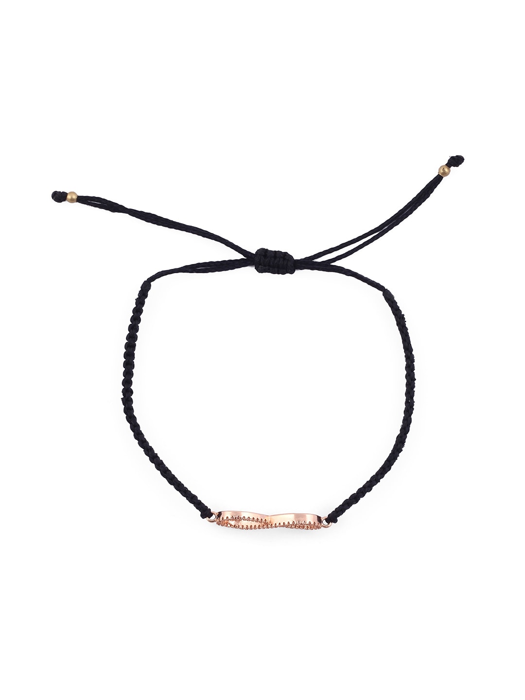 EL REGALO Women Rose Gold-Toned & Black Infinity Symbol Wraparound Bracelet - for Women and Girls
Style ID: 17147902