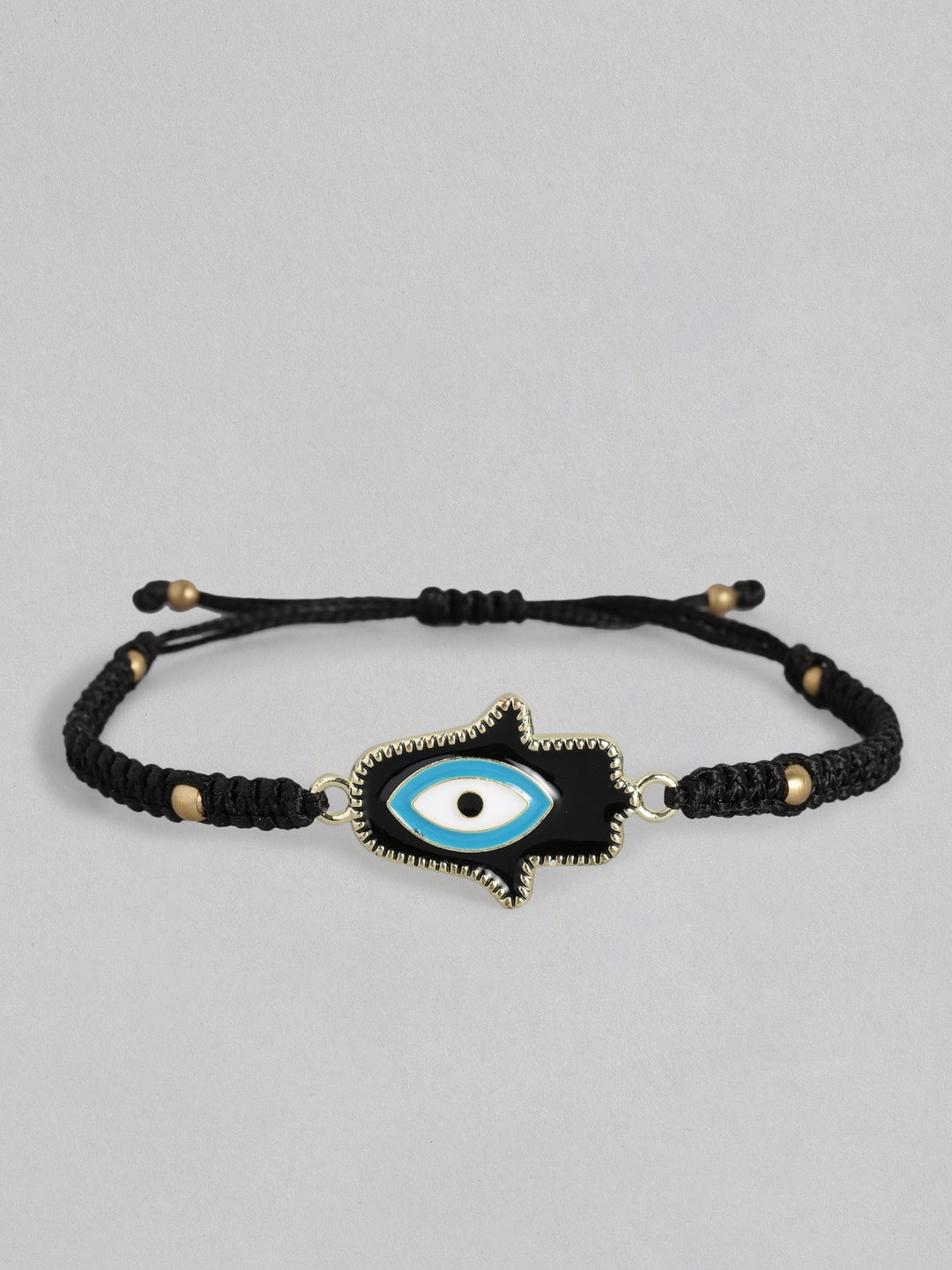 EL REGALO Unisex Black & Gold-Toned Charm Bracelet - for Adults-Unisex
Style ID: 16310068