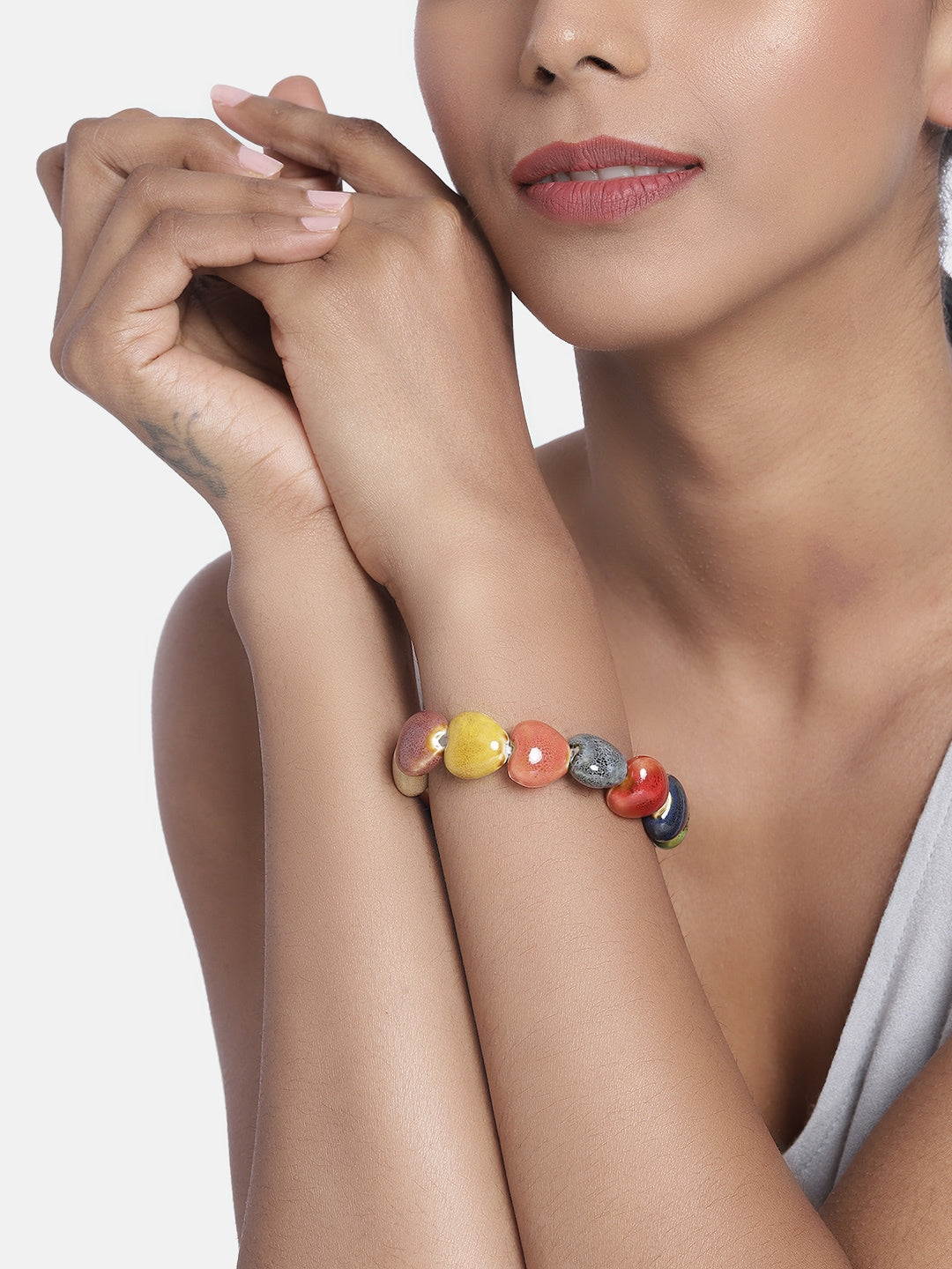 EL REGALO Women Multicoloured Tribal Elasticated Bracelet - for Women and Girls
Style ID: 15980616